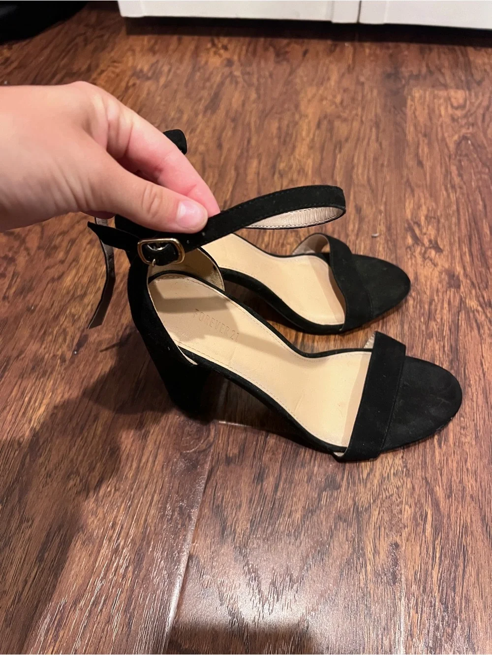 Classic Black Ankle-Strap Women's Sandals